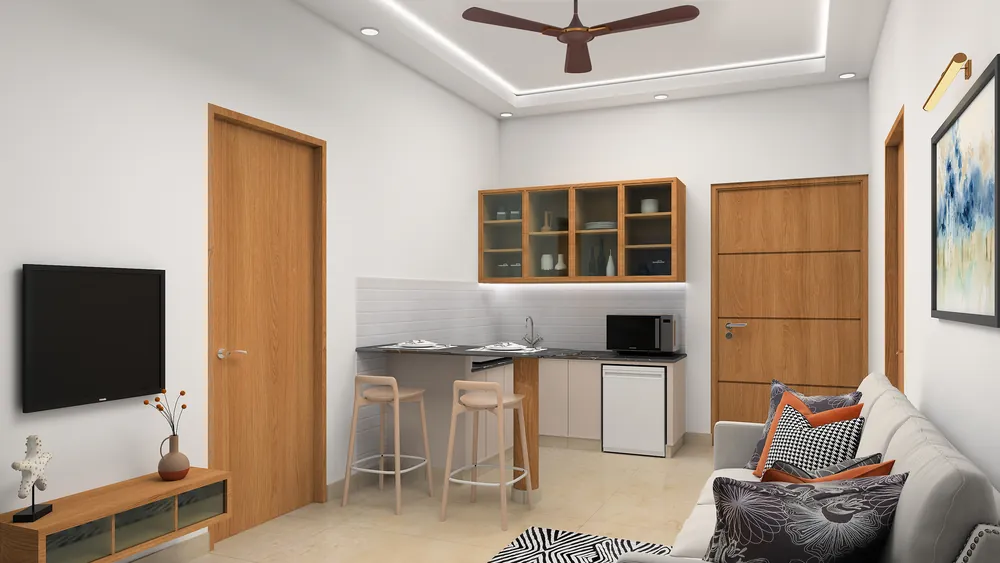 Hall with kitchenette