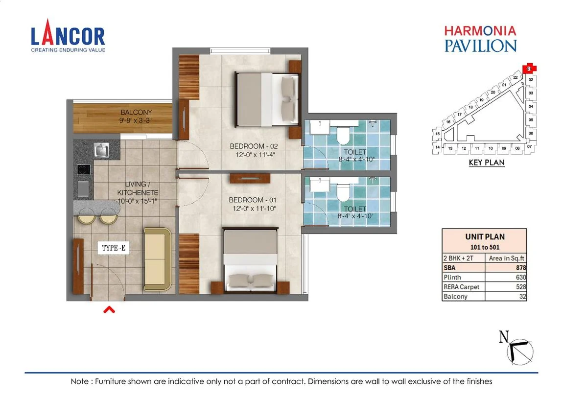 Type E unit plan
